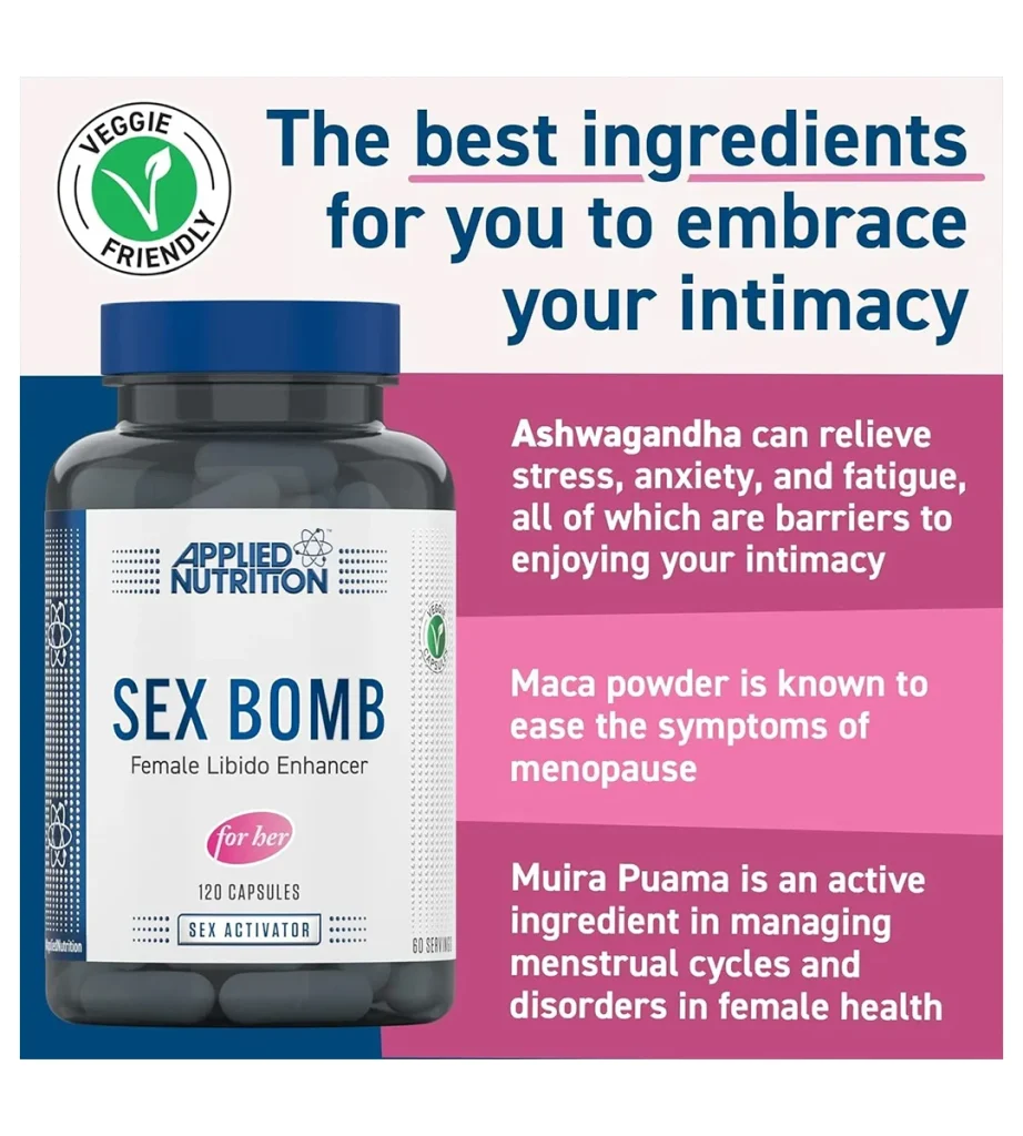 مکمل گیاهی افزایش میل جنسی زنان Applied Nutrition Sex Bomb