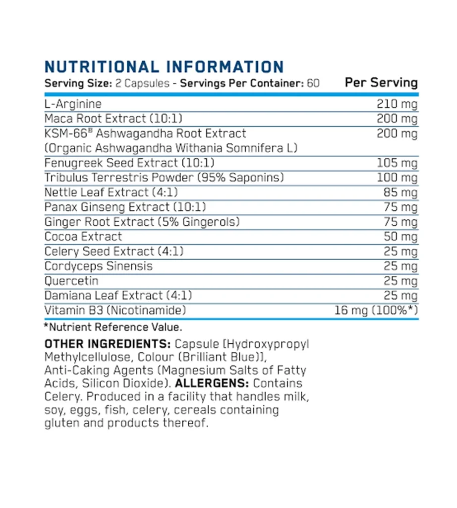مکمل گیاهی افزایش میل جنسی مردان Applied Nutrition Sex Bomb