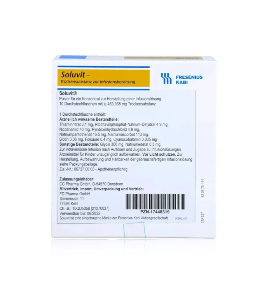 آمپول سولوویت-ان فرزنیوس کابی | Soluvit N