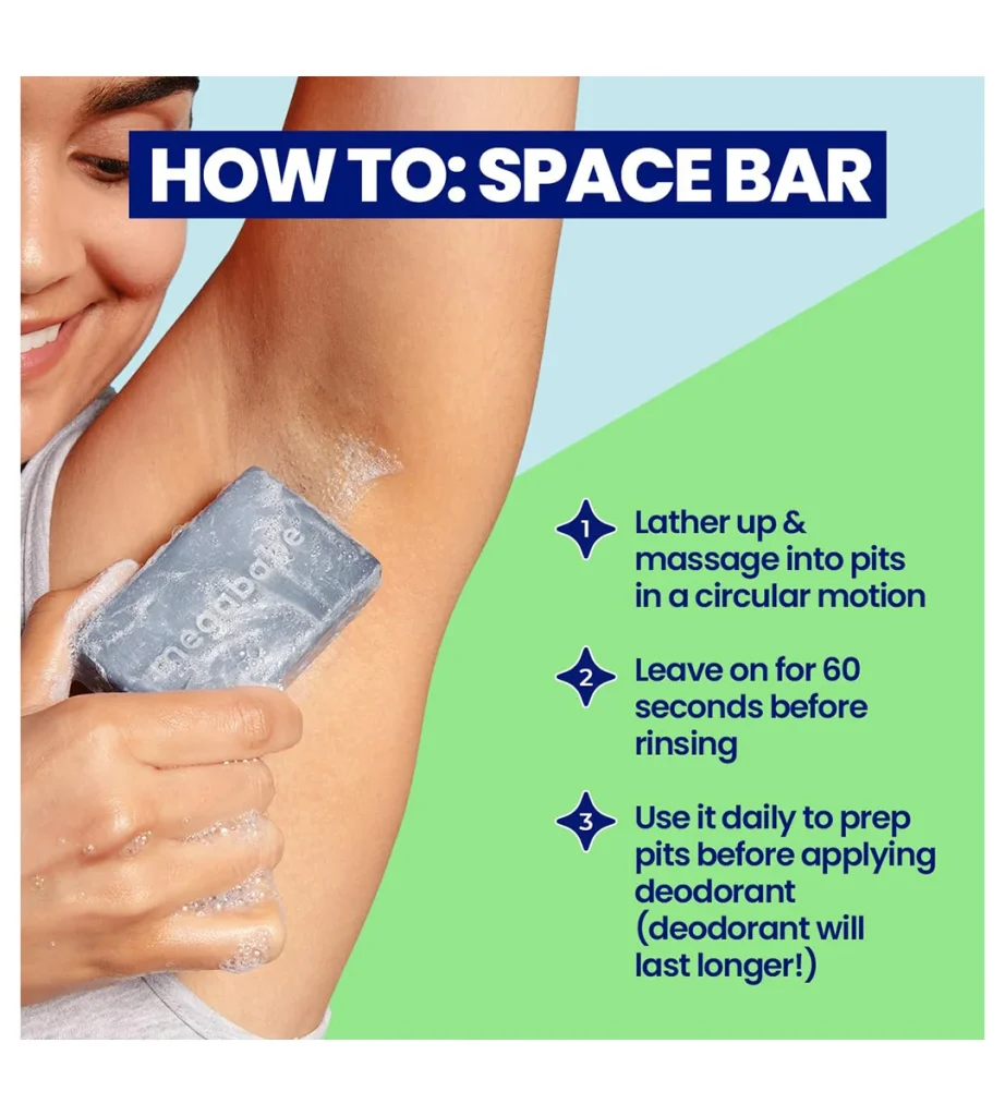 صابون زغالی ضد تیرگی بدن Megababe Space Bar