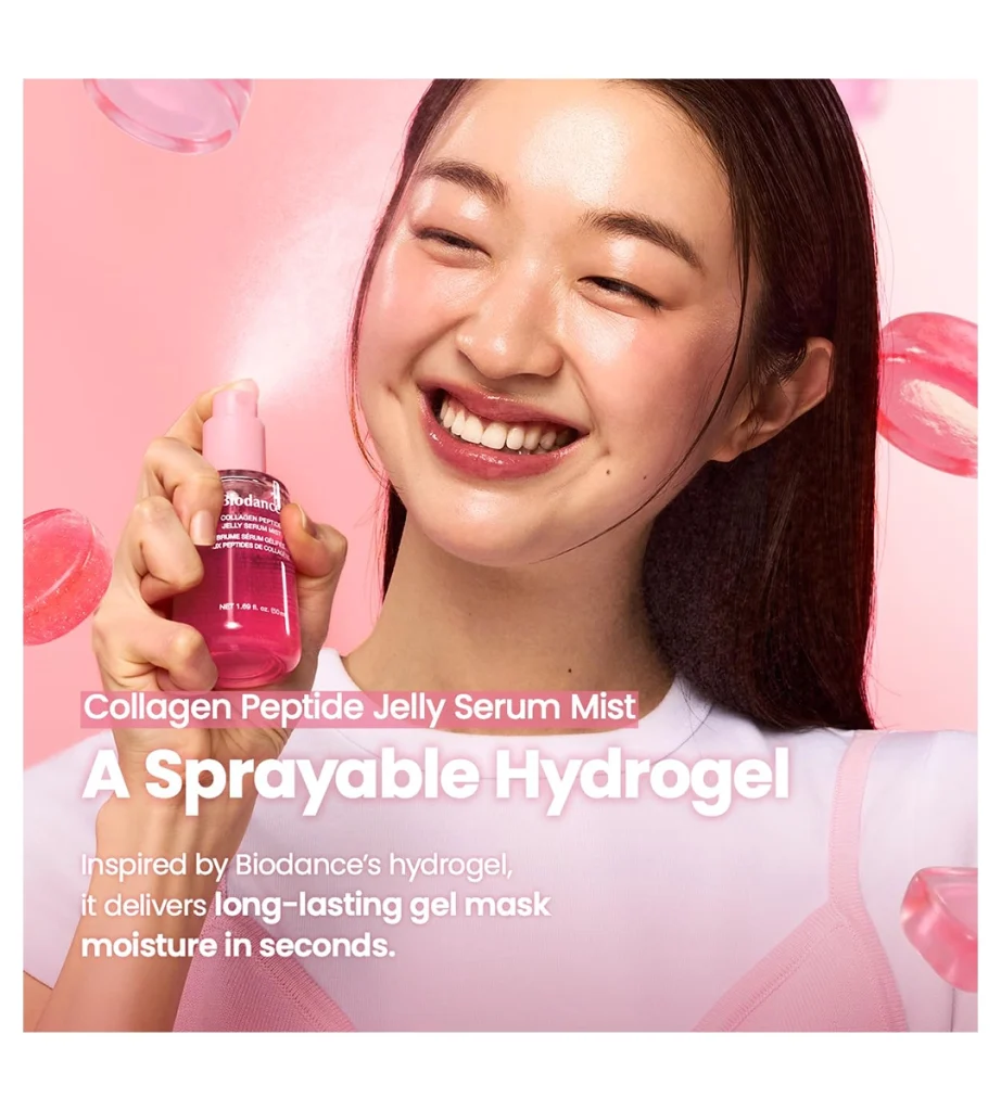 اسپری سرم ژلی کلاژن و پپتاید بایودنس BIODANCE Collagen Peptide Jelly Serum Spray