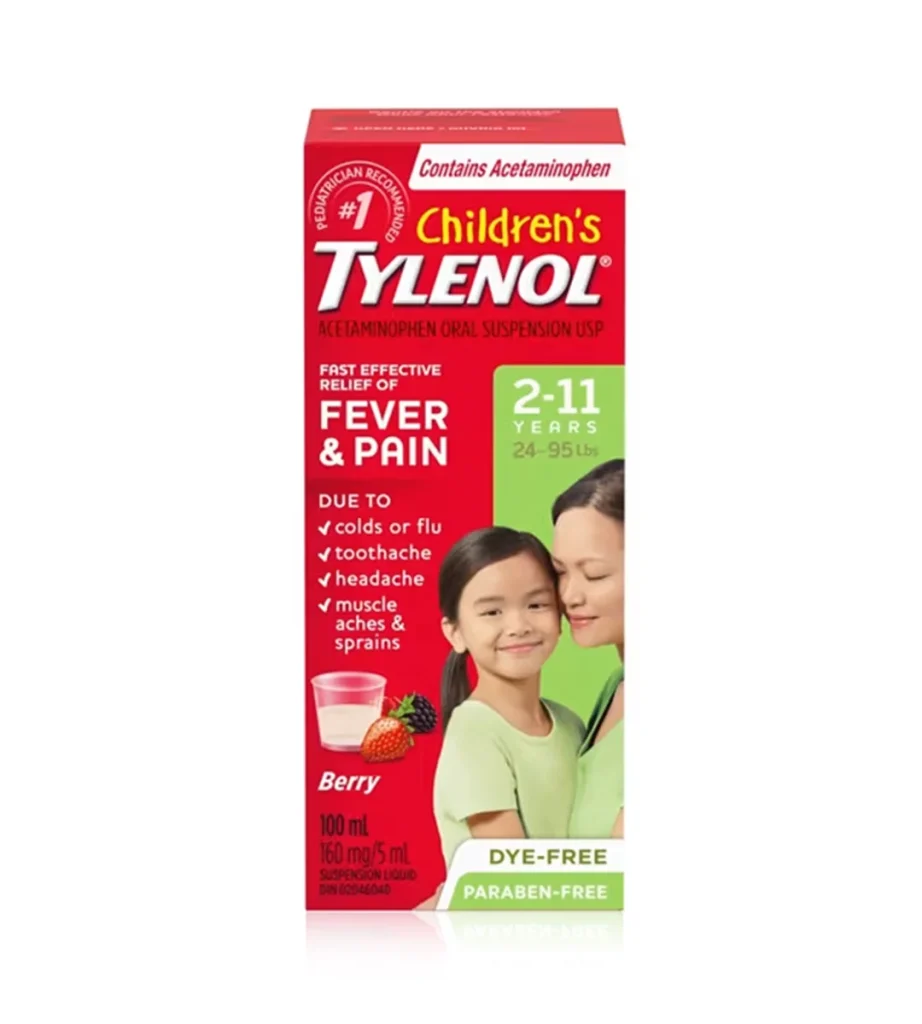شربت تب‌ بر و مسکن کودکان تایلنول Children's TYLENOL
