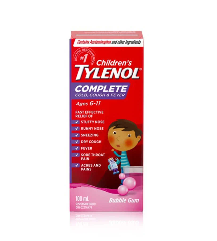 شربت کامل سرماخوردگی، سرفه و تب کودکان تایلنول Children’s TYLENOL