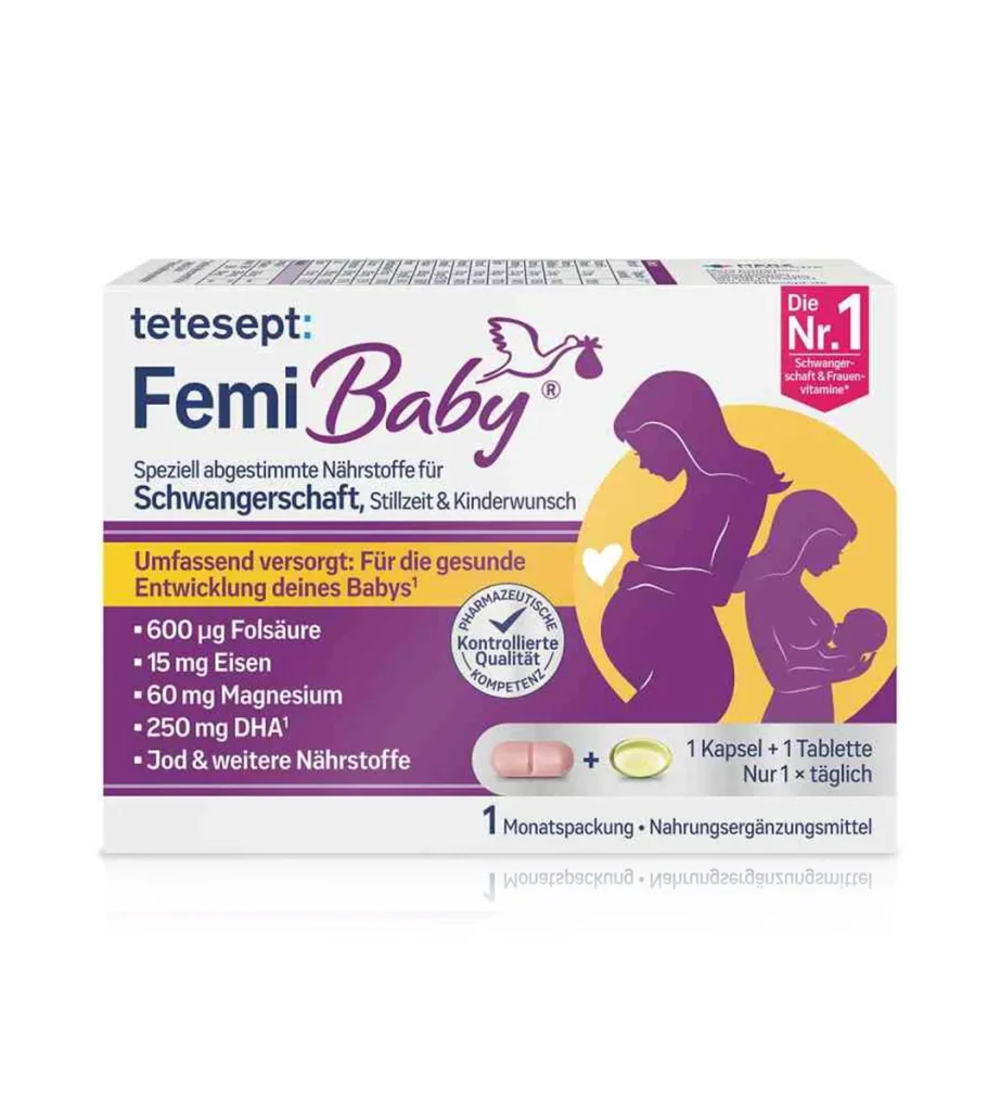 مکمل بارداری و شیردهی تتسپت فمی بیبی Tetesept Femi Baby