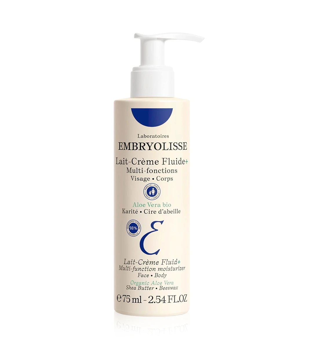 کرم مرطوب‌کننده چندکاره امبریولیس مدل Lait-Crème Fluid+ حجم ۷۵ میلی‌لیتر