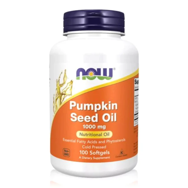 کپسول روغن تخم کدو تنبل ناو فودز ۱۰۰۰ میلی‌گرم NOW Foods Pumpkin Seed Oil