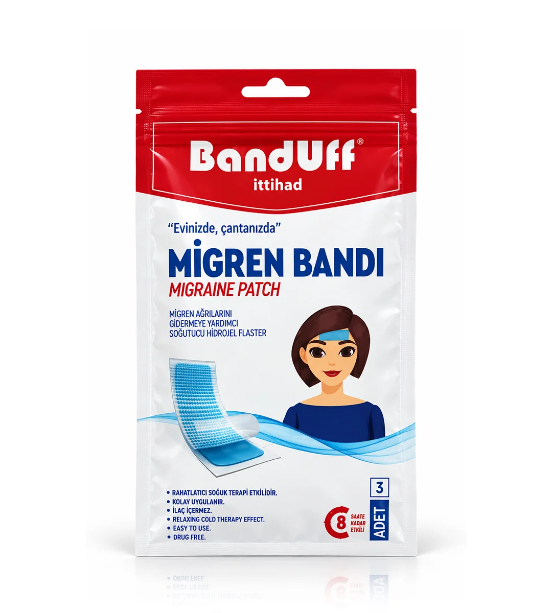 چسب میگرن بندوف